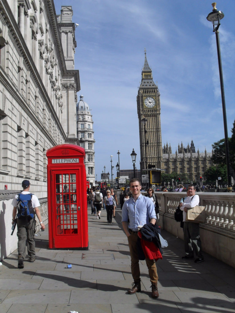 Big Ben i czerwona budka telefoniczna, Londyn, Anglia