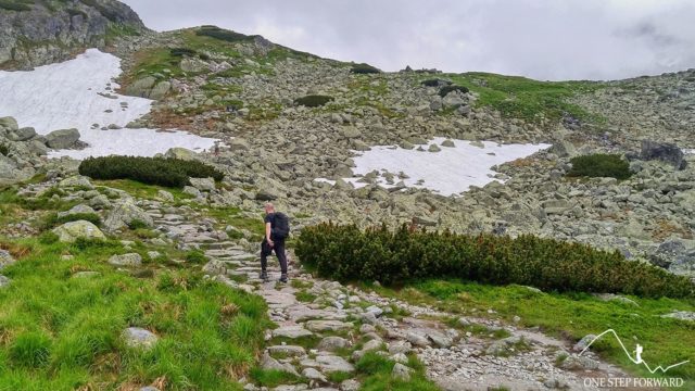 Podejście do Doliny Hińczowej - szlak na Koprowy Wierch