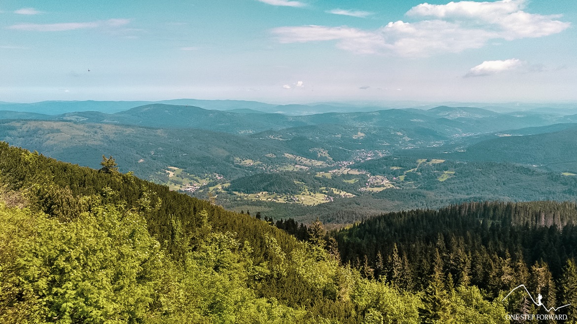 Babia Góra - widok z Przełęczy Brona