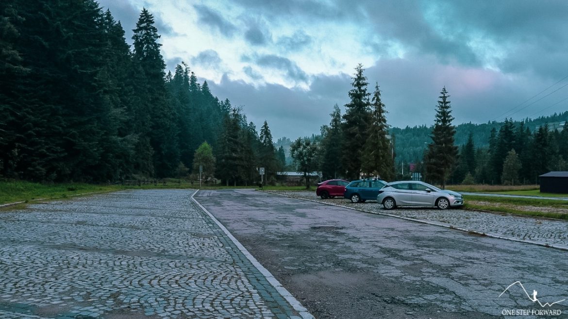 Na Turbacz - parking pod Długą Polaną