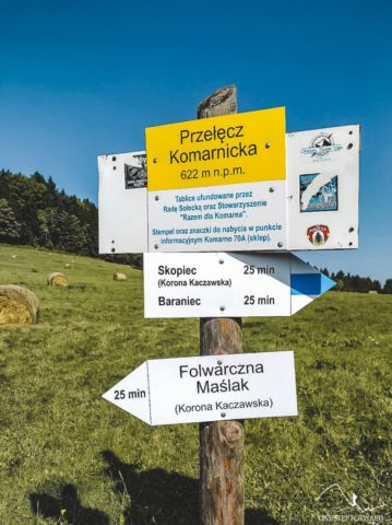 Przełęcz Komarnicka w Górach Kaczawskich