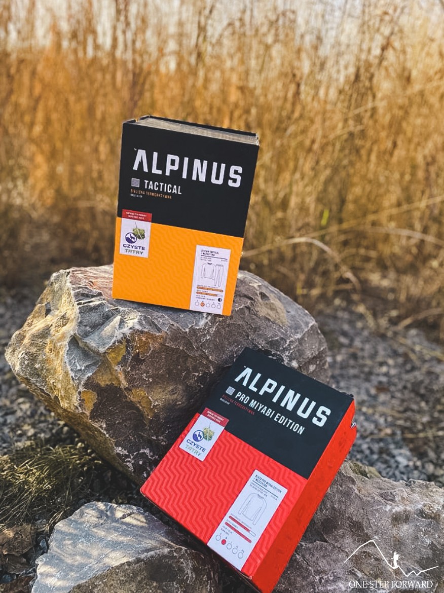 Alpinus Pro Miyabi Edition oraz Alpinus Tactical Base Layer - kartonowe pudełka
