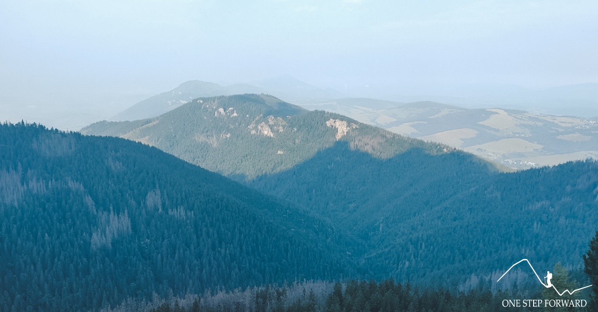 Biała Skała (Biela Skala) - widok w kierunku Gór Choczańskich