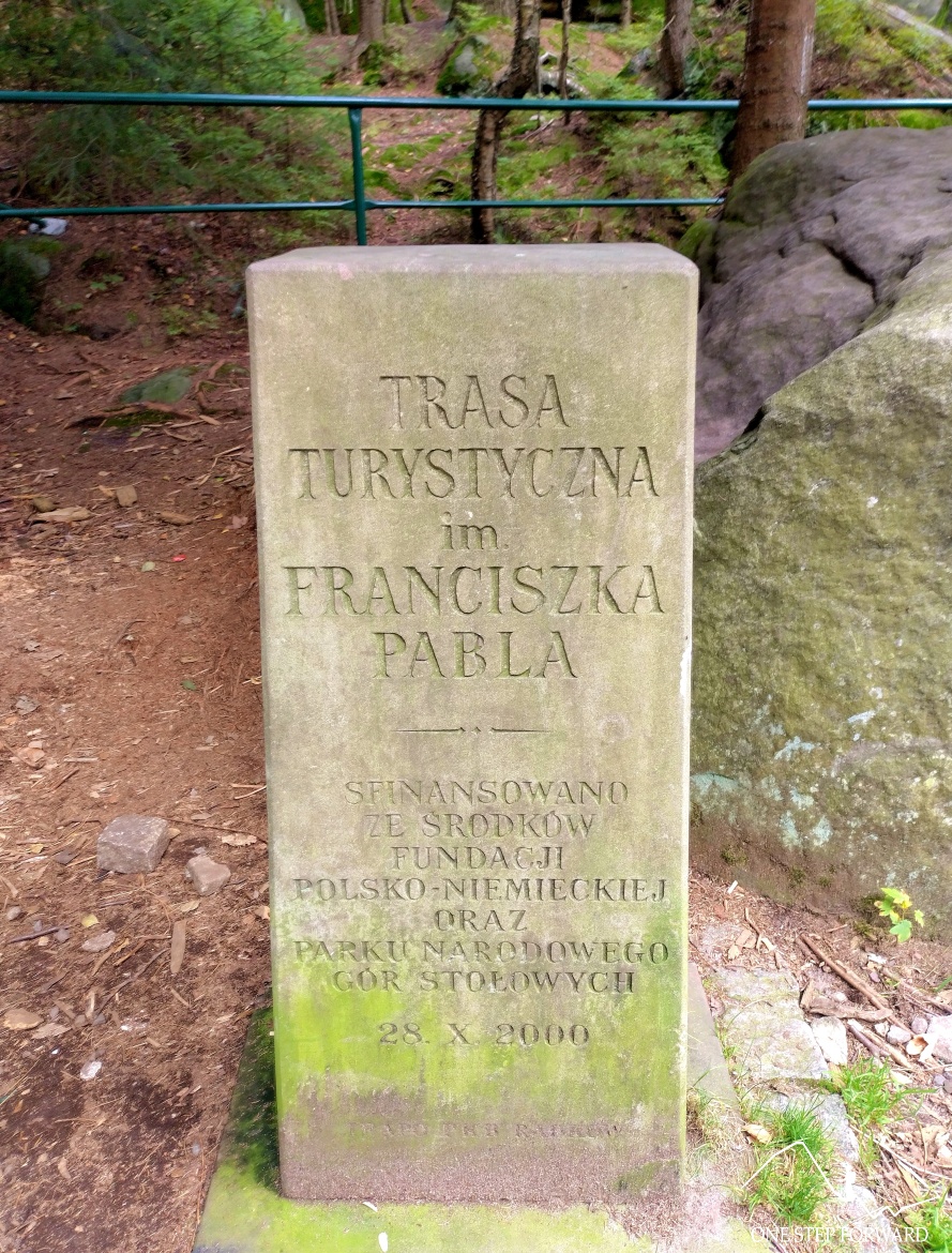 „Trasa turystyczna im. Franciszka Pabla”, Góry Stołowe